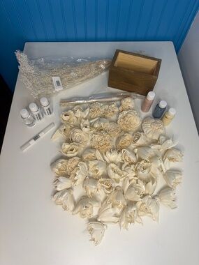 Cream Sola Wood Flower and Craft Kit